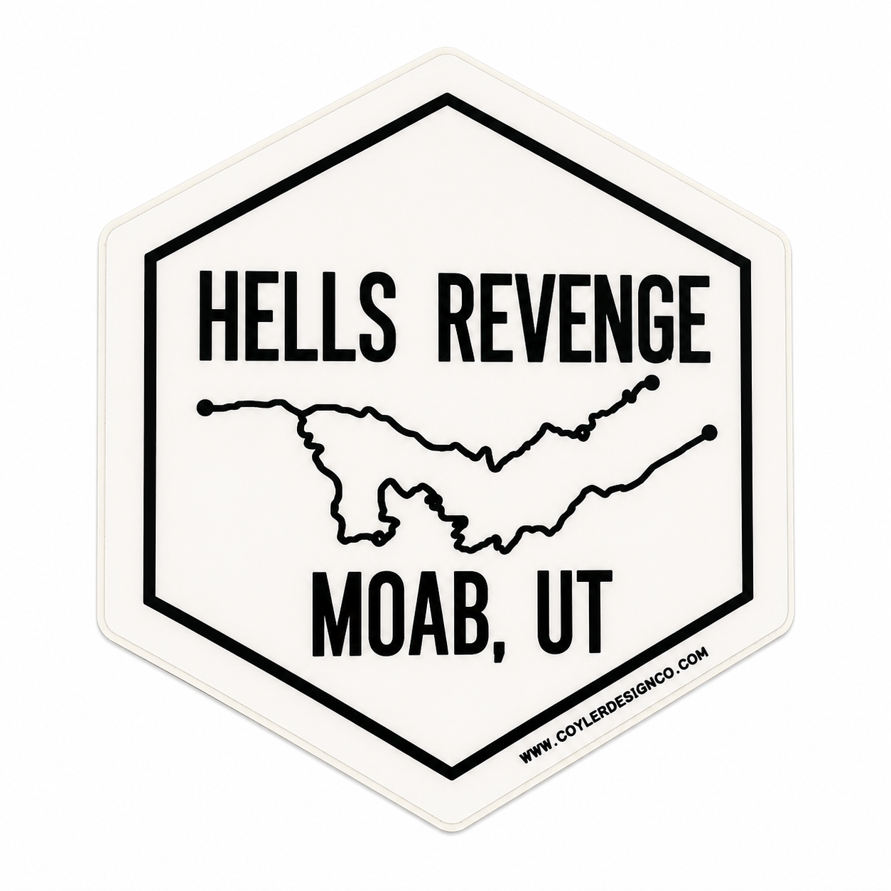 Hells Revenge Moab UT bumper sticker