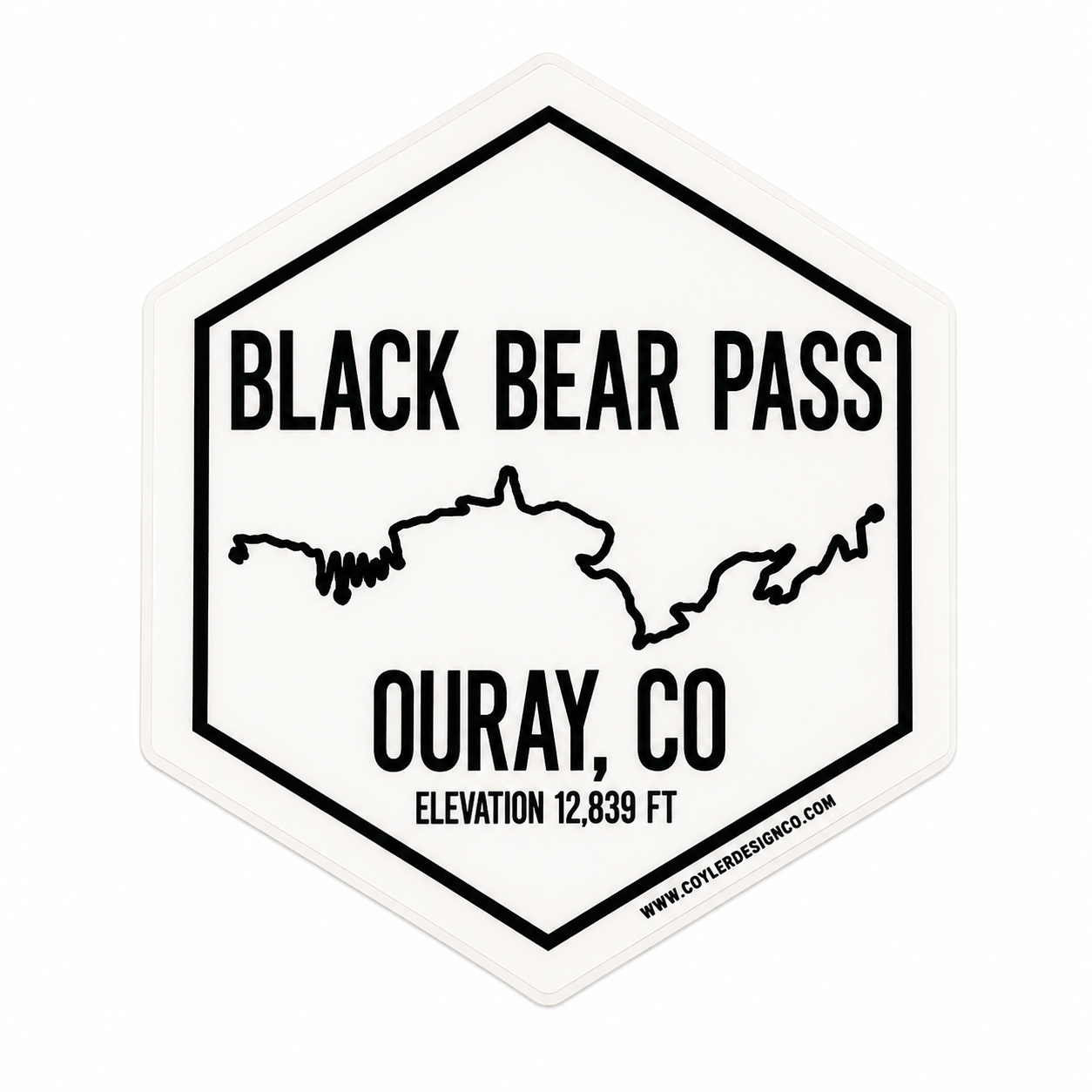 Black Bear Pass Ouary CO bumper sticker