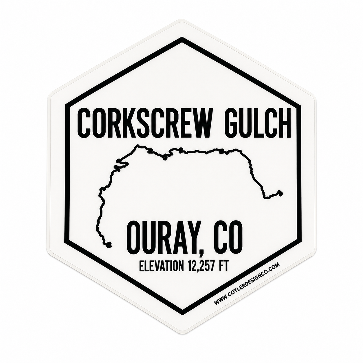 Corkscrew Glutch Ouray UT bumper sticker