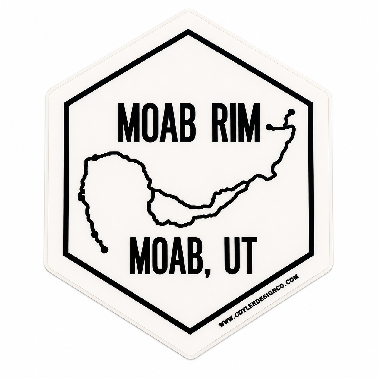 Moab Rim Moab UT bumper sticker