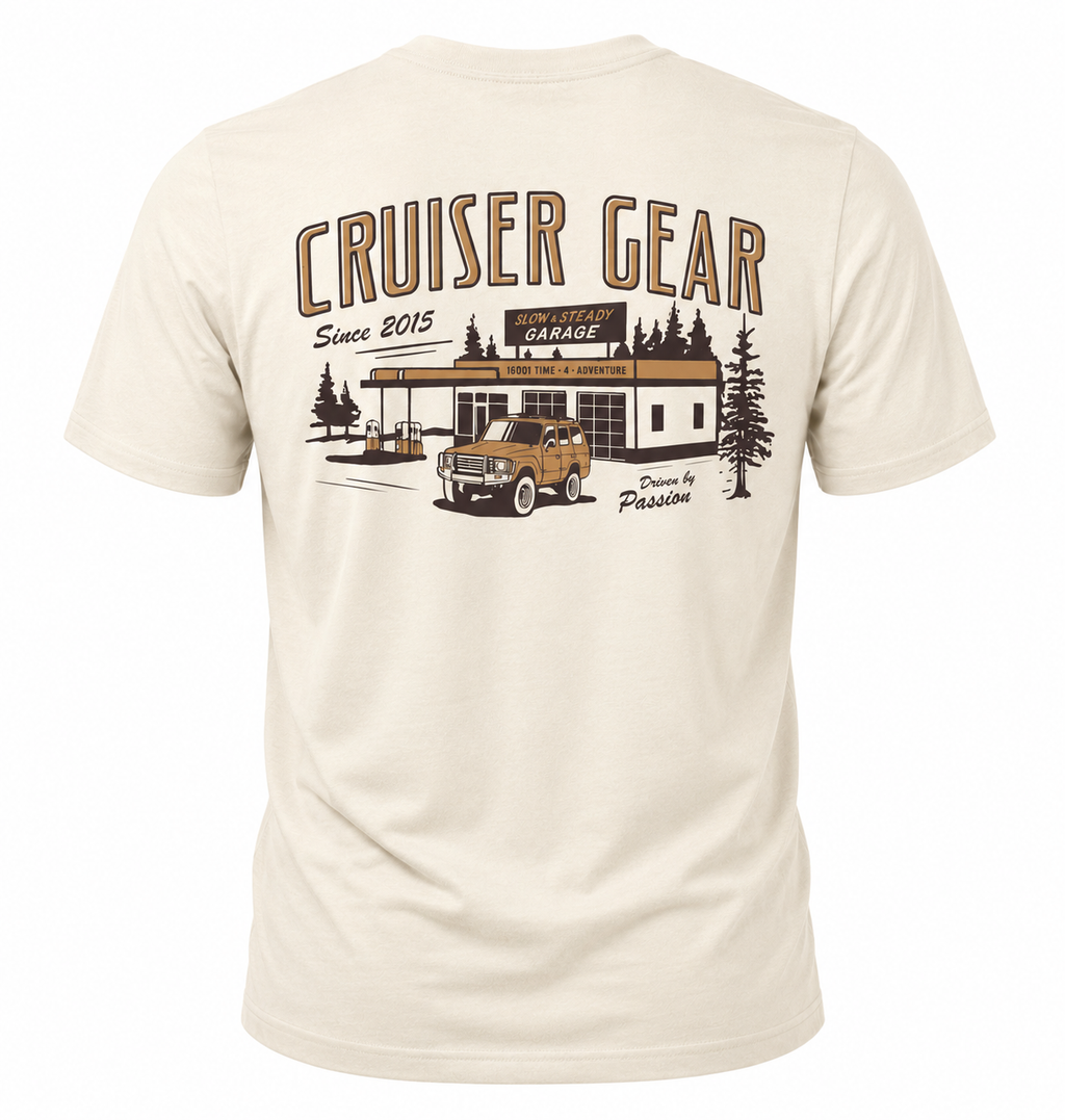 Slow And Steady Vintage Garage - Tee shirt
