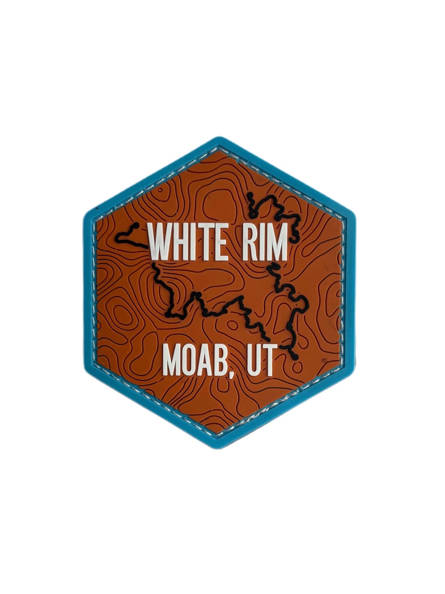 White Rim Pass Velcro Patch