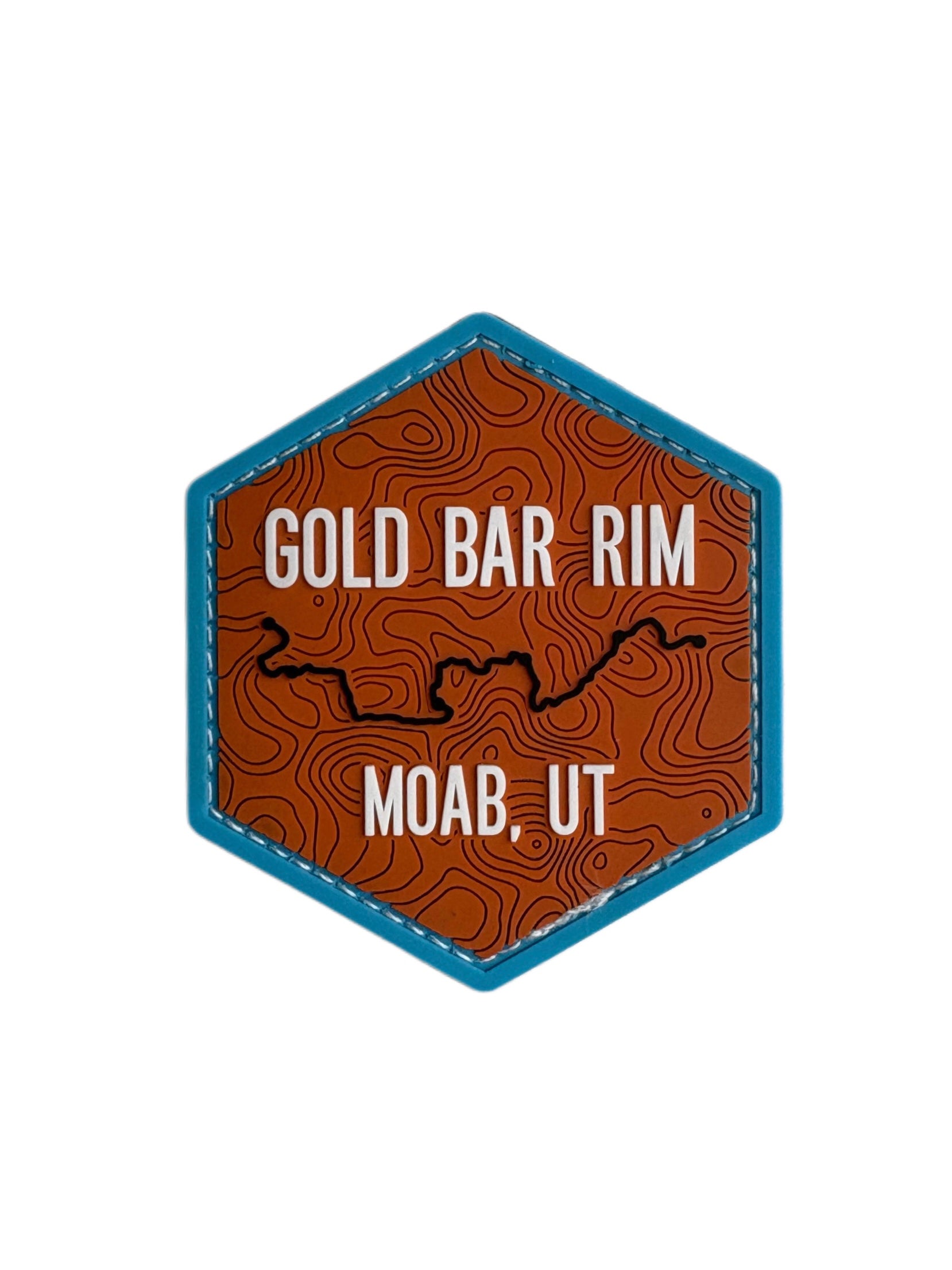 Gold Bar Rim Velcro Patch
