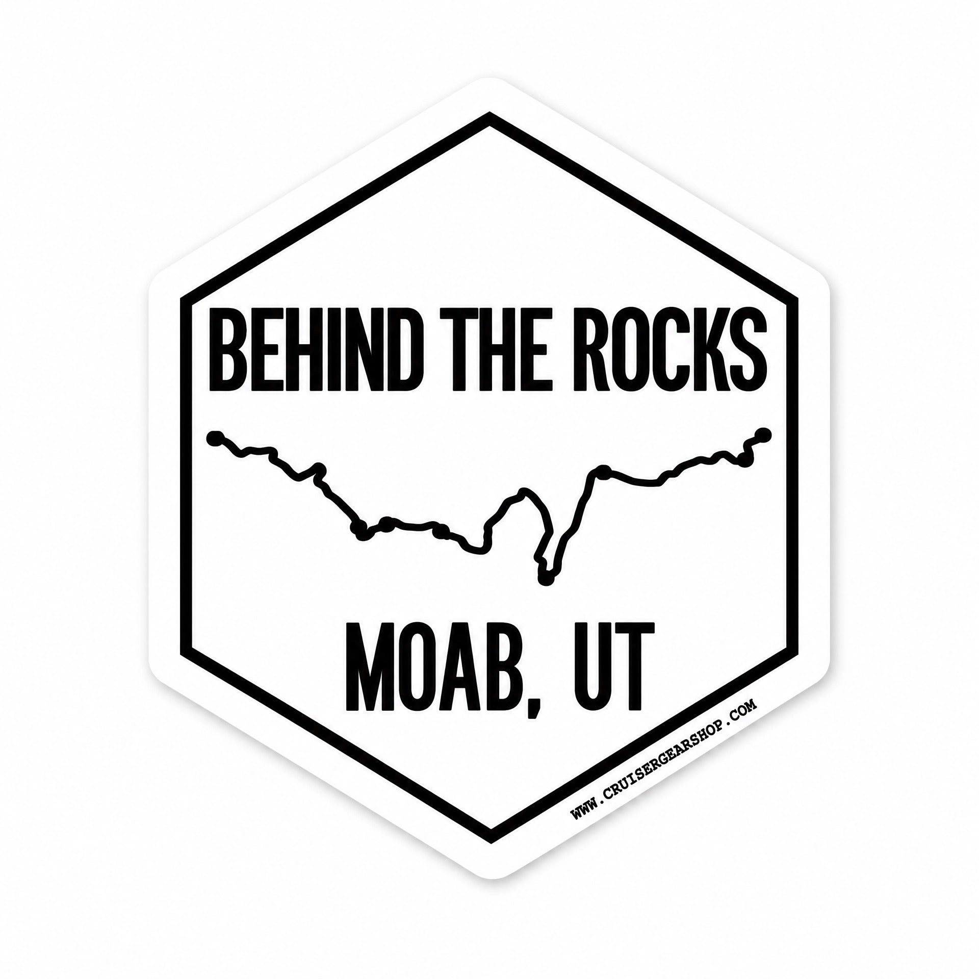 Behind The Rocks Sticker