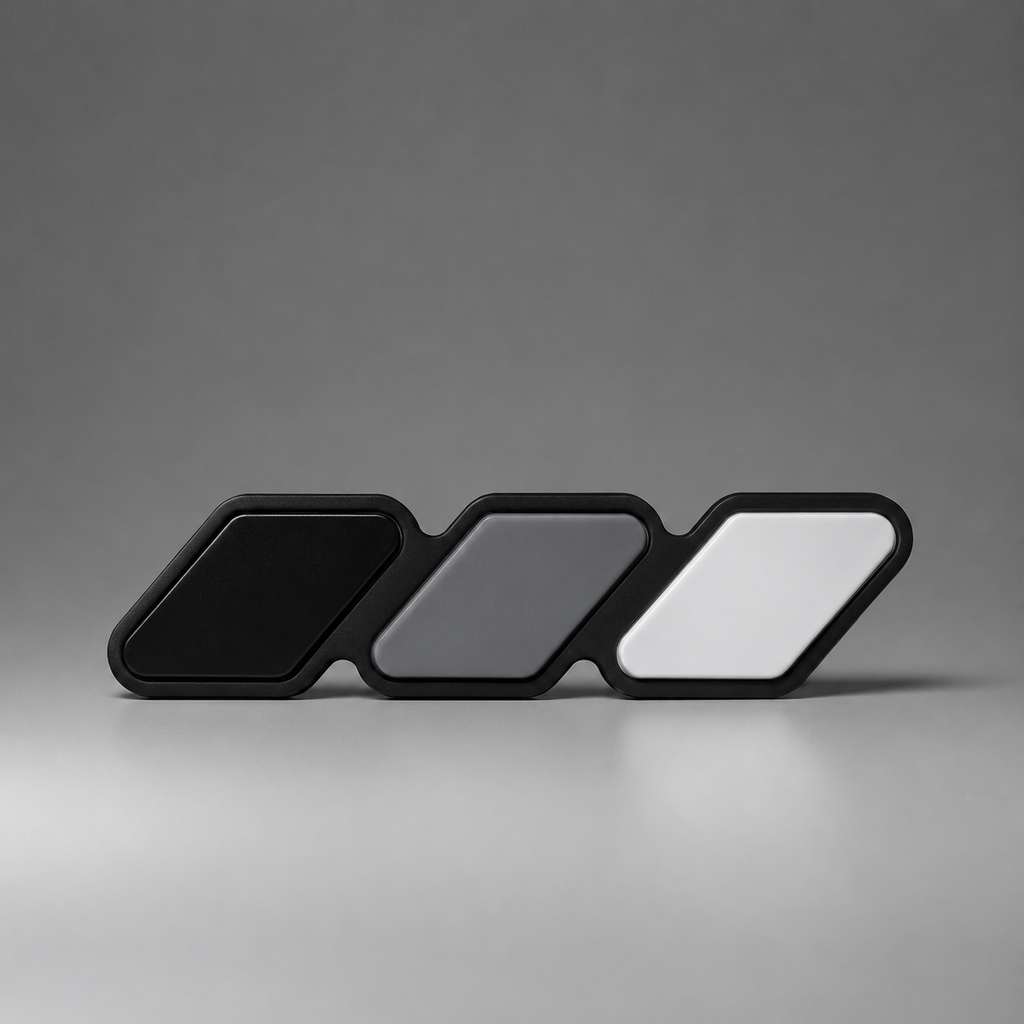 Grill Badge (Black Grey White)