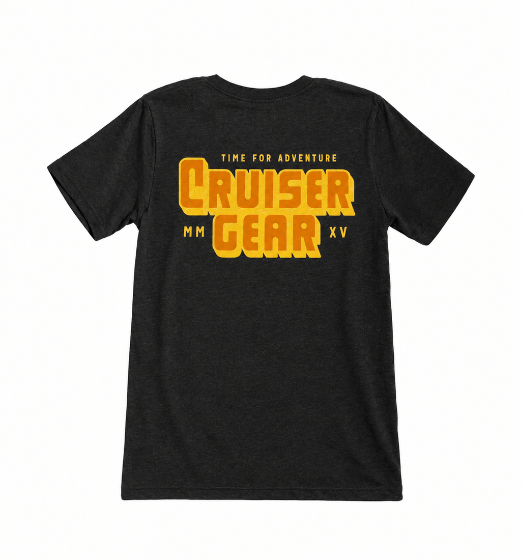 Retro Cruiser Black - T shirt