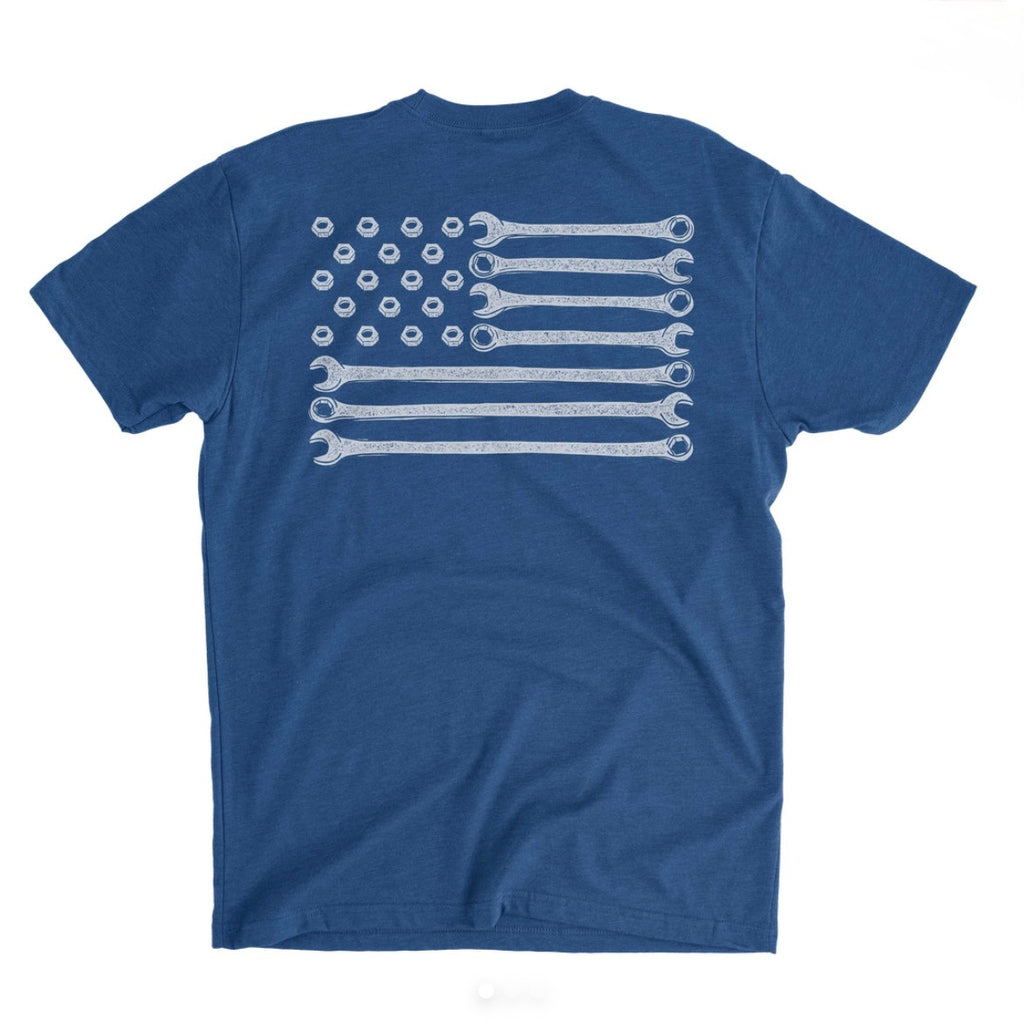 Builders Flag Royal Blue - T shirt