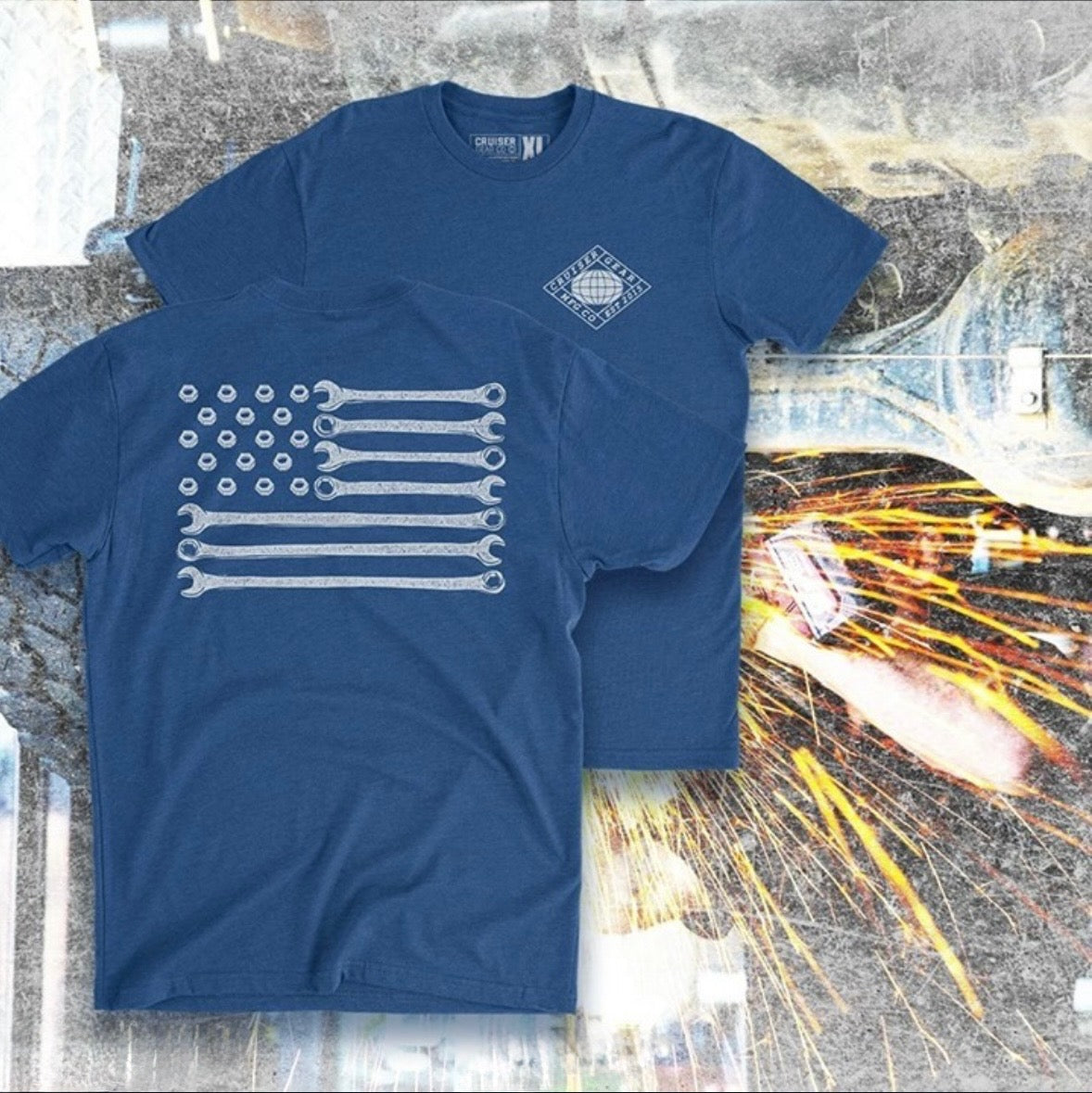 Builders Flag Royal Blue - T shirt