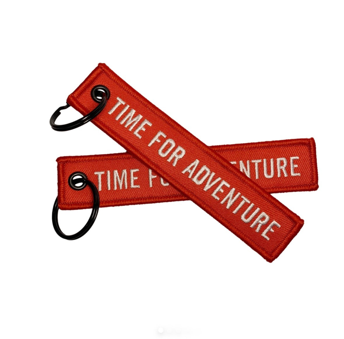 Time For Adventure Keychain Red