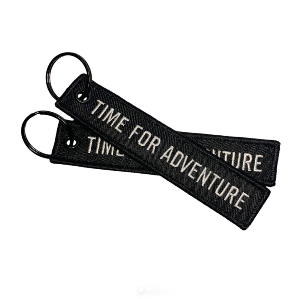 Time For Adventure Keychain Black