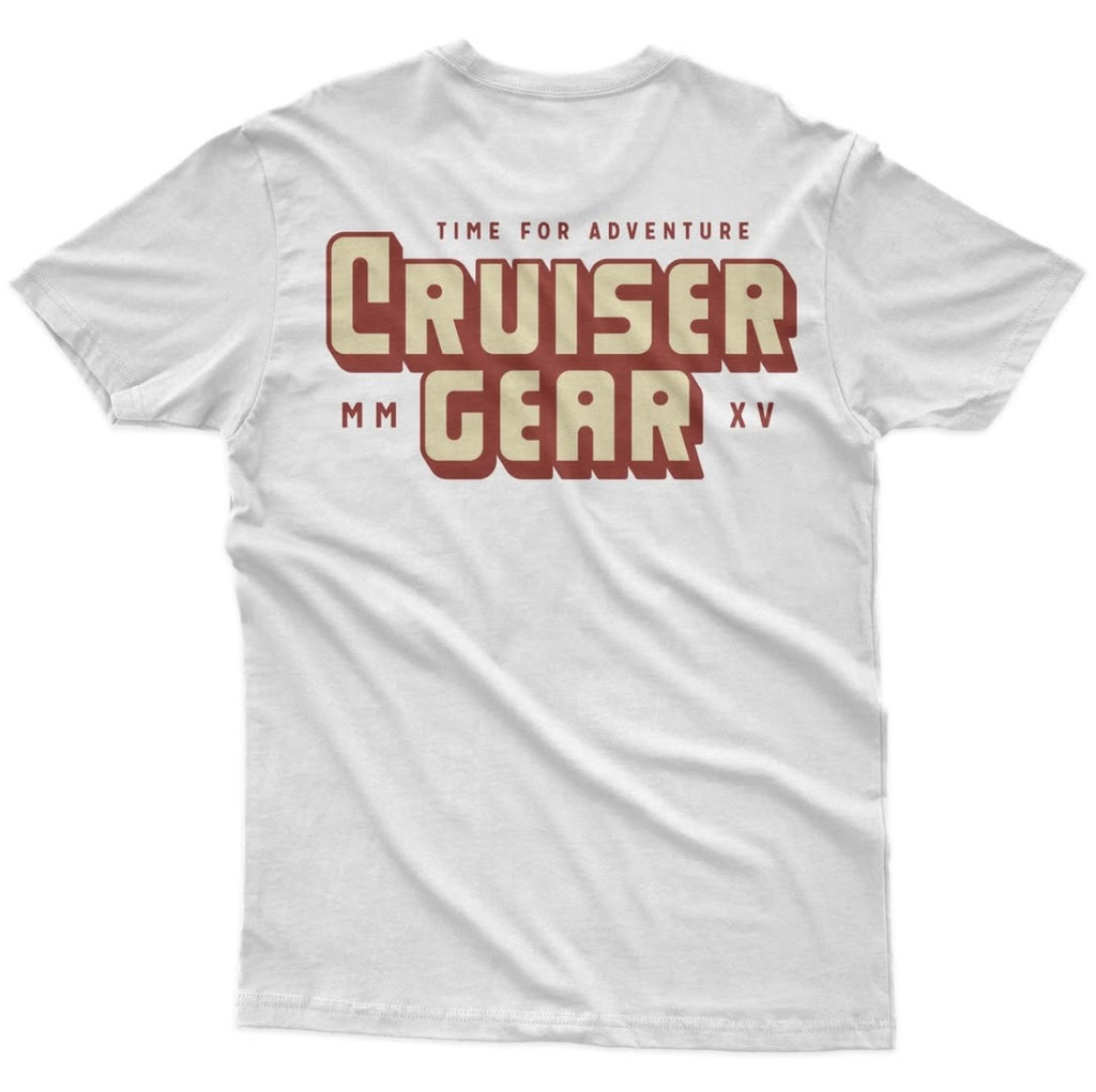 Retro Cruiser White - T shirt