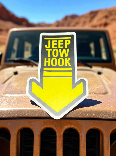 Jeep Tow Hook bumper sticker