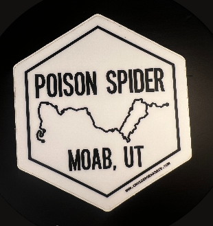 Poison Spider moab UT bumper sticker