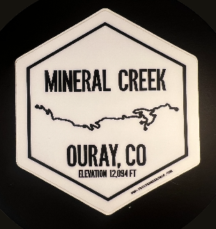 Mineral Creek Ouray CO bumper sticker