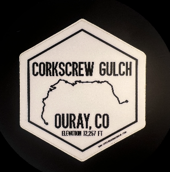 Corkscrew Glutch Ouray UT bumper sticker