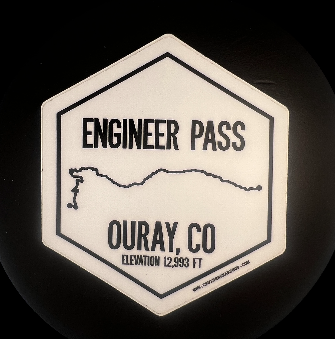 Engineer Pass Ouray CO bumper sticker