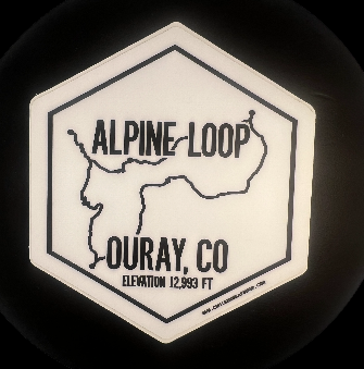 Alpine Loop Ouray CO bumper sticker