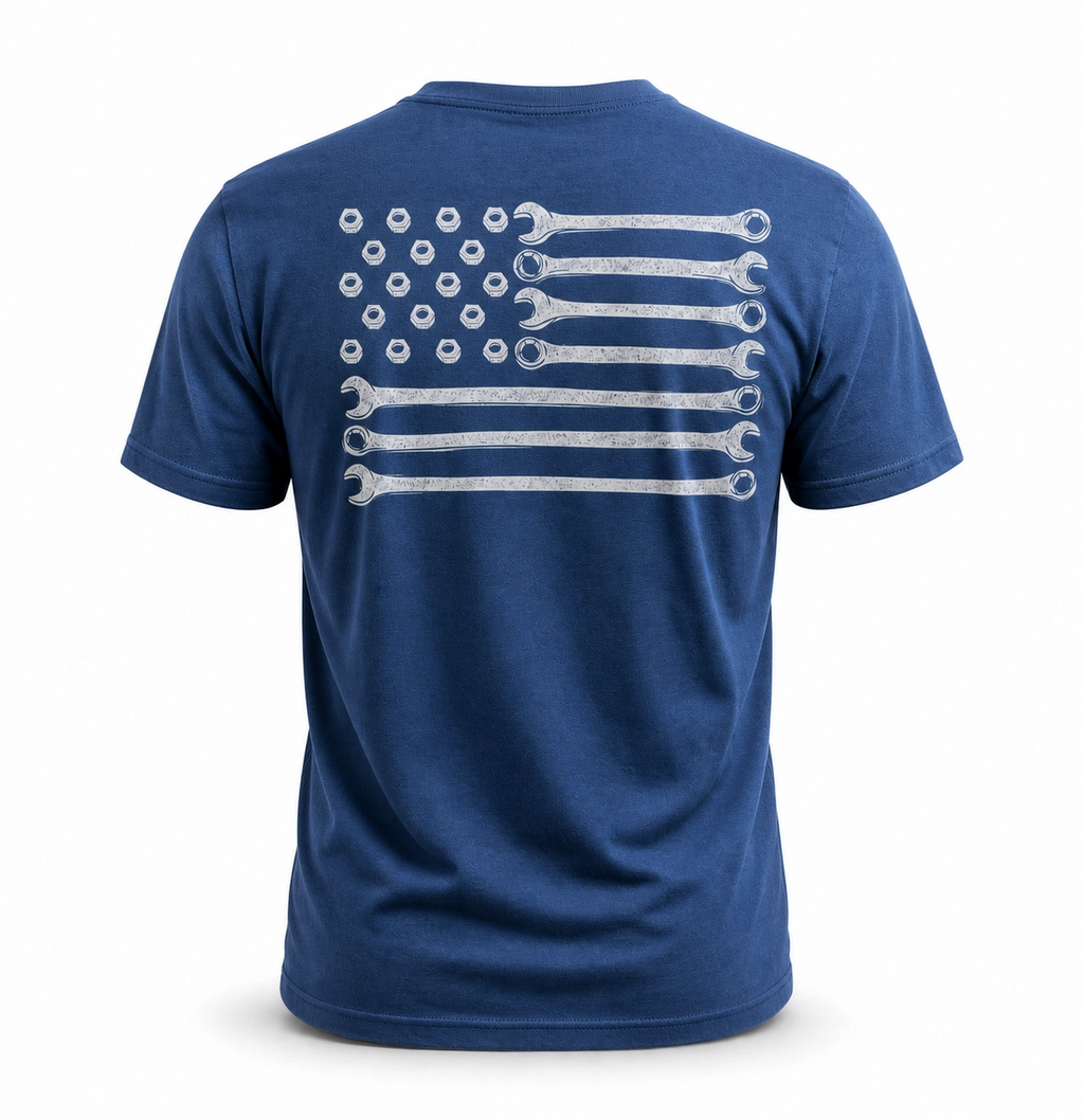 Builders Flag Royal Blue - T shirt