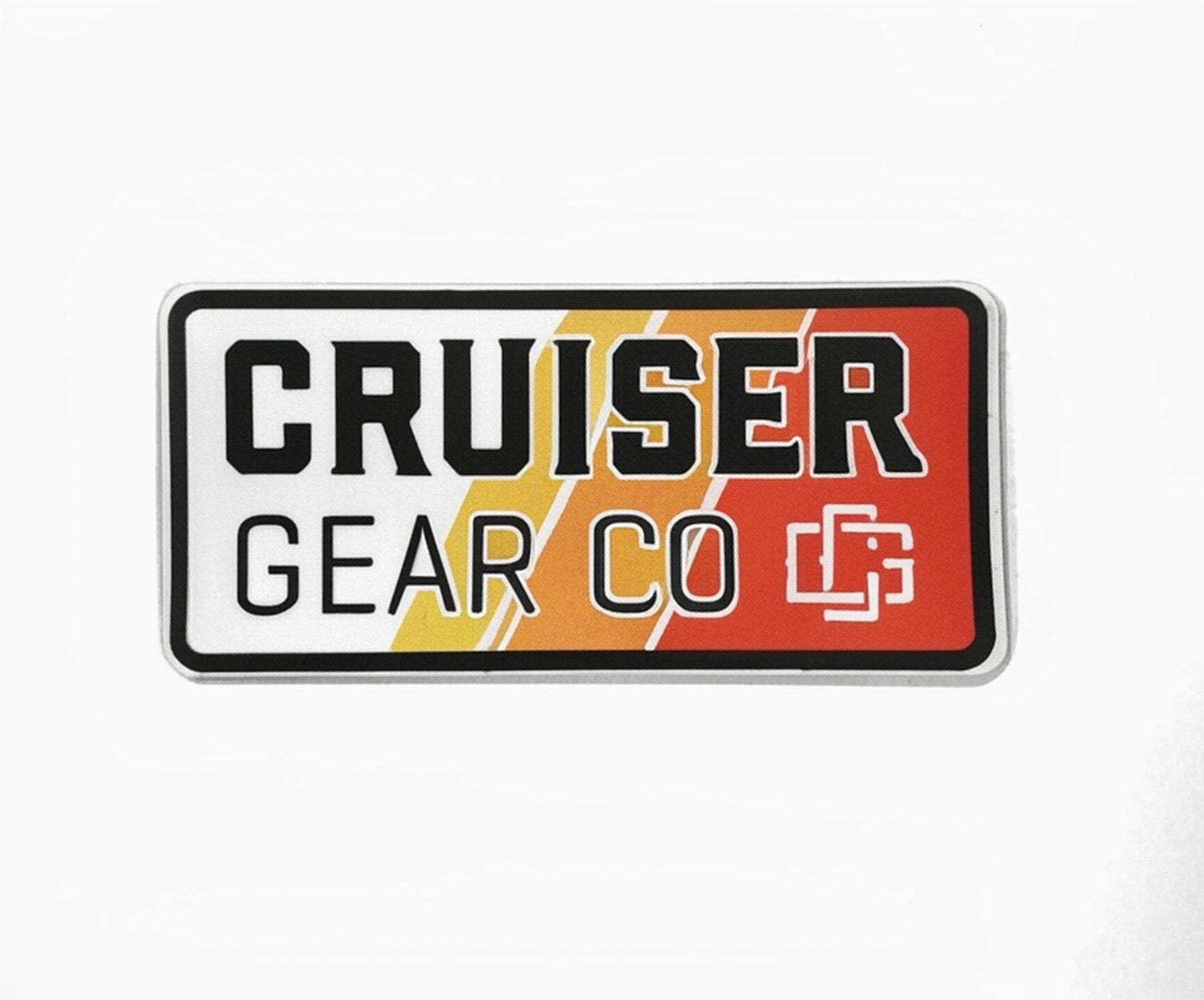 Cruiser Gear Co tri-color sticker