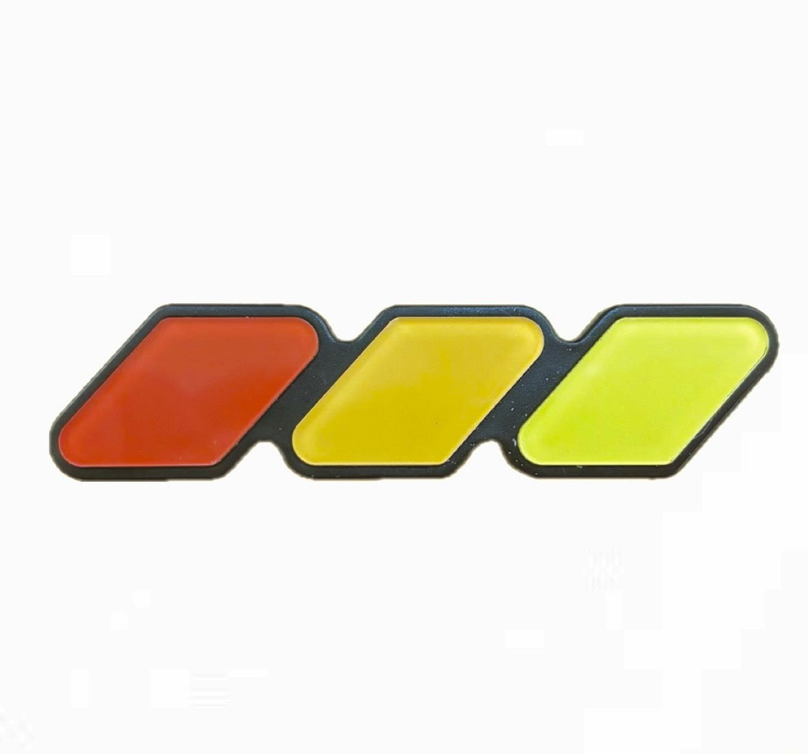Tri Color Grill Badge (Red Orange Yellow)