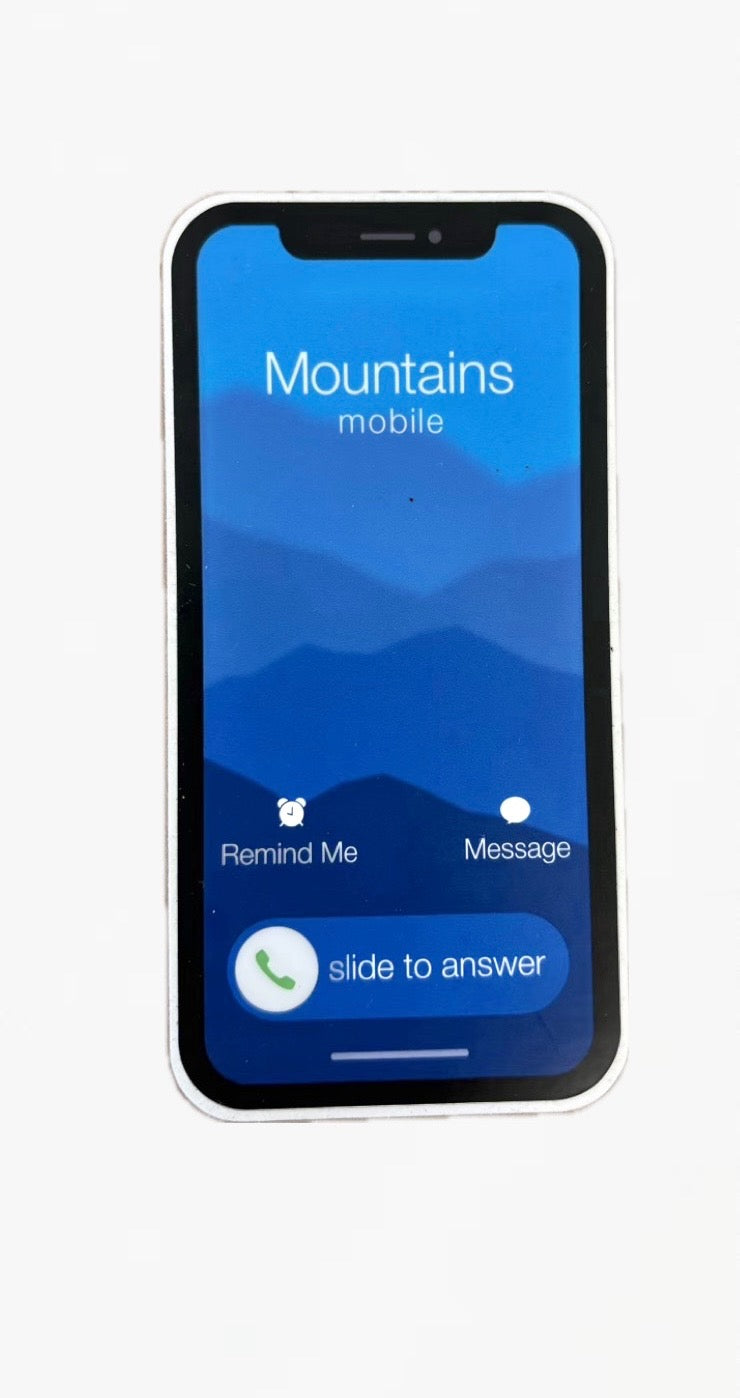 Mountains Calling Sticker