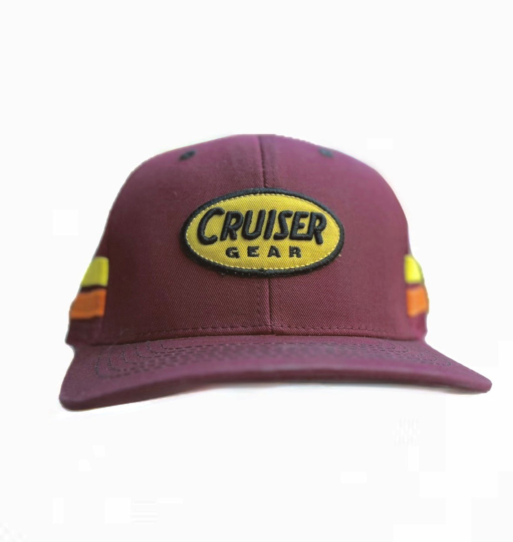 Cruiser Gear Sunset SnapBack Maroon