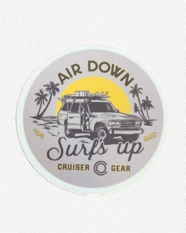 Air Down Surfs Up sticker