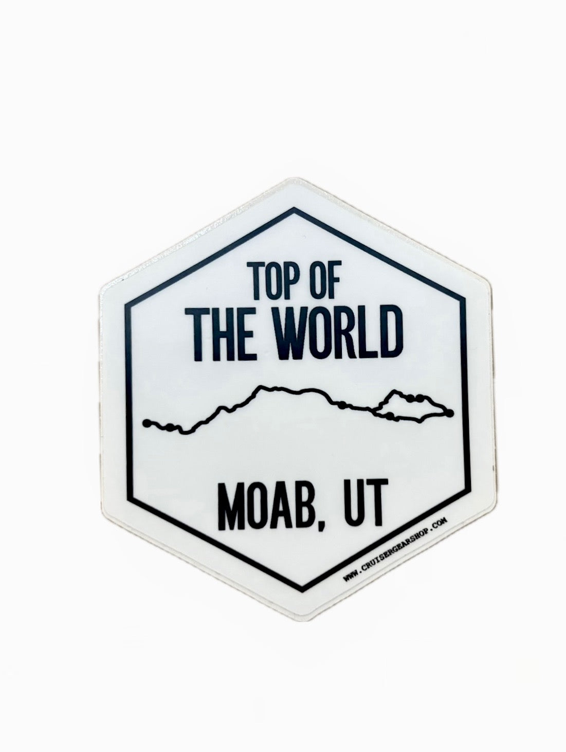 Top of the world sticker