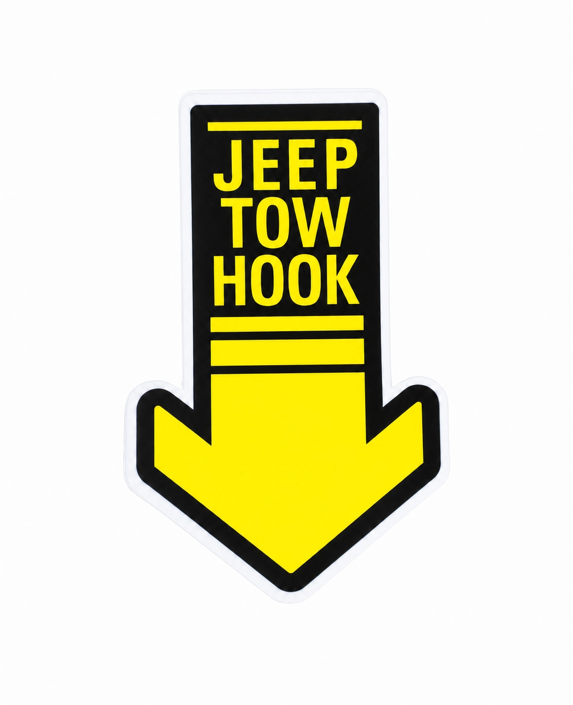 Jeep Tow Hook bumper sticker